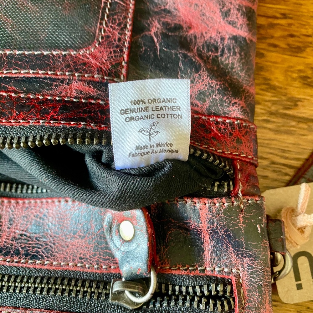 Bed Stu Black and Red Leather Wristlet - Picture 11 of 11